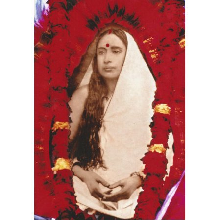 Holy Mother S1 Photo with Red Flowers