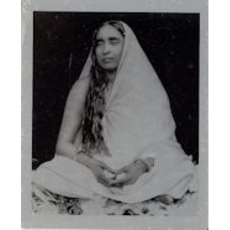 Sarada Devi Metal photo   - shrine pose S1