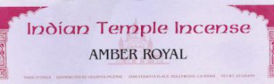 Amber Royale Incense