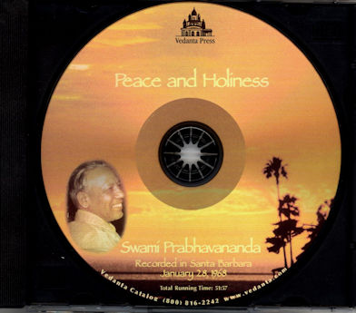 Peace abe Holiness by Sw. Prabhavananda