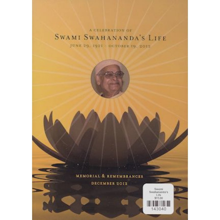A  of Swami Swahanananda's LifeCelebration